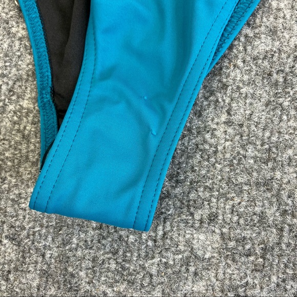 Nasty Gal Recycled Fresh Start High-Leg Bikini Bottoms TEAL size 10 - Picture 2 of 8